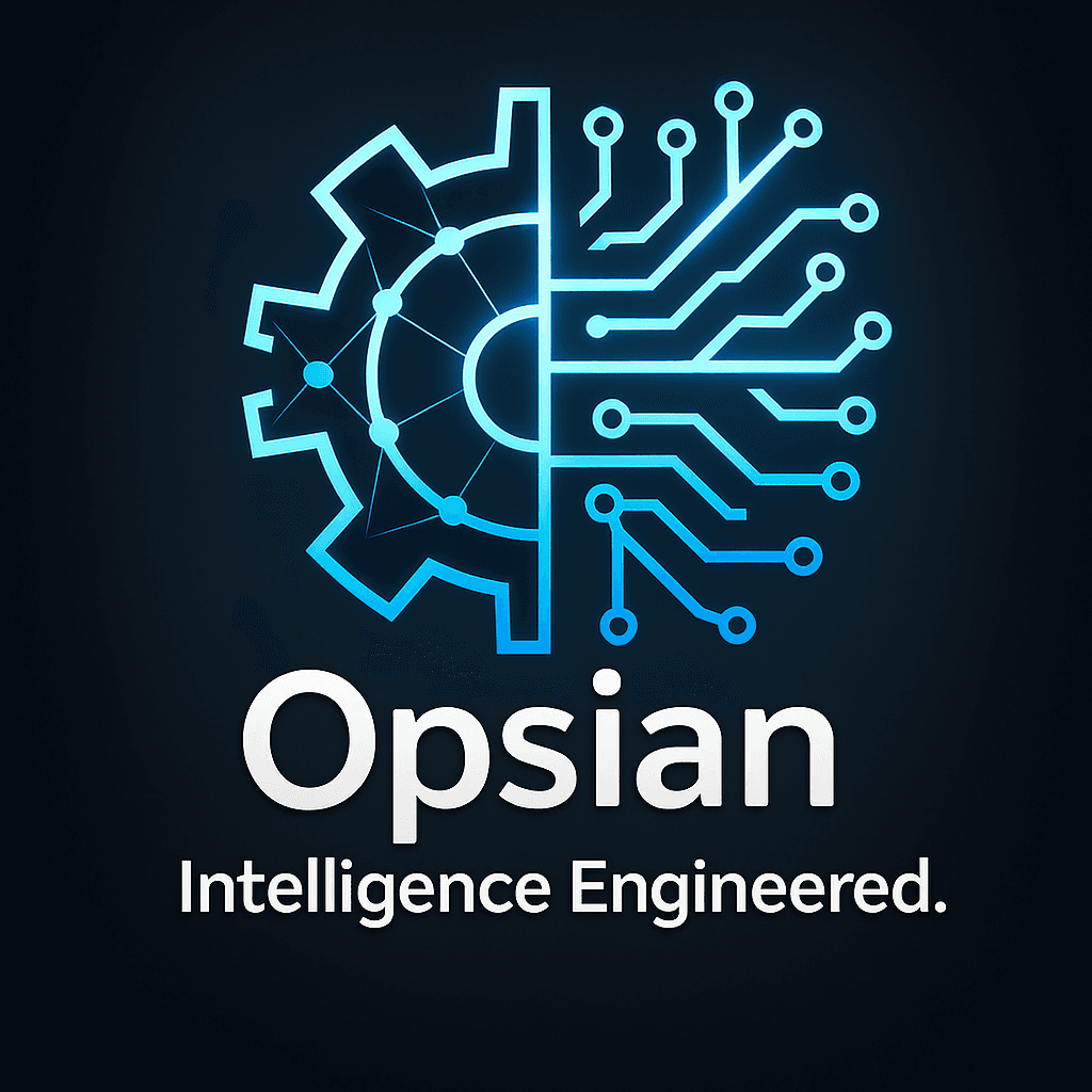 Opsian gear-eye logo